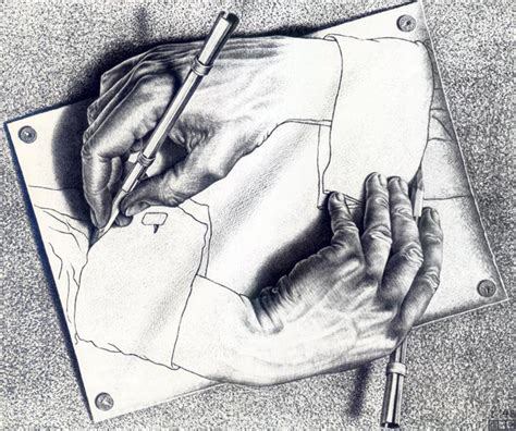 Drawing Hands, 1948 - M.C. Escher - WikiArt.org