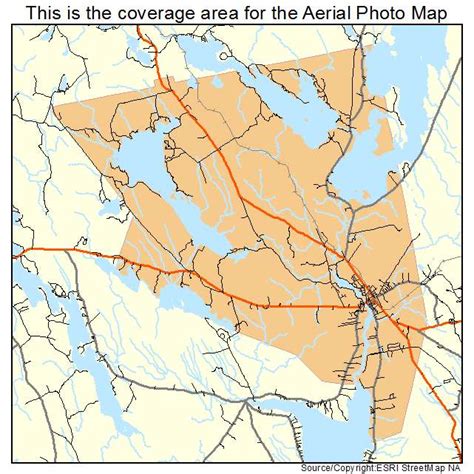 Aerial Photography Map of Ellsworth, ME Maine