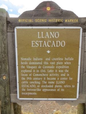 Llano Estacado Historical Marker