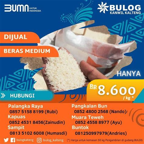 Jual Beras Medium BULOG Kemasan 50 kg Promo Indonesia|Shopee Indonesia