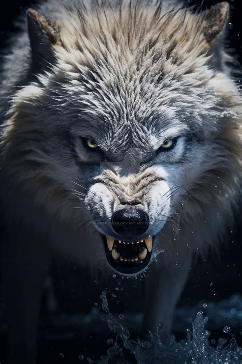 Angry White Wolf (6) by PunkerLazar on DeviantArt