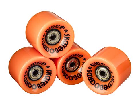 Ridge 70mm 78A PU Longboard Skate Wheels w ABEC 7 Bearings Set of 4 ...