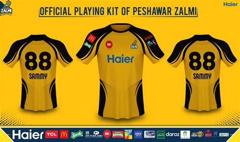 Peshawar Zalmi jersey revealed by Daren Sammy himself - Home of T20