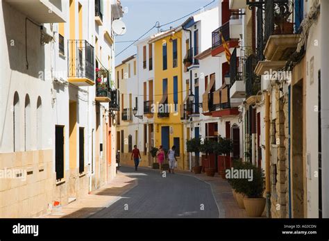 A street scene in the town of La Nucia, Spain Stock Photo - Alamy