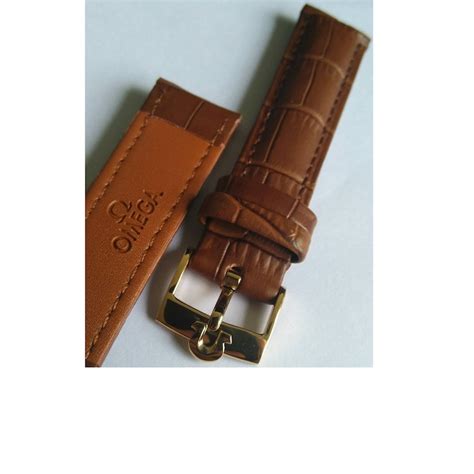 18mm Brown Leather Bracelet Omega Watch Band W Gold Plated - Etsy