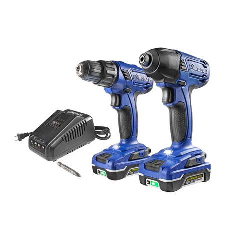 Kobalt 2-Tool 18-Volt Power Tool Combo Kit (Charger Included and 2 ...