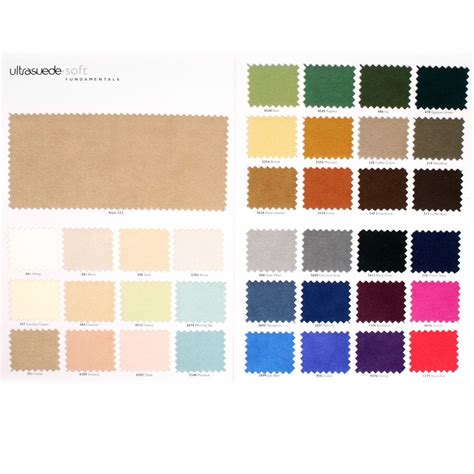 Authentic Ultrasuede(R) Soft Color Chart by VidaStop on Etsy https://www.etsy.com/listing ...