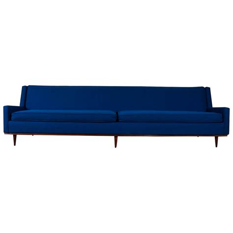 Swedish Mid-Century Modern Blue Sofa at 1stDibs | mid century modern blue couch, mid century ...
