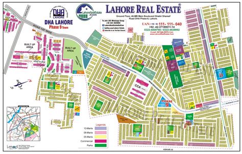 Download DHA Phase 9 Town Map | DHA Lahore Phase 9 Town All Blocks Map ...