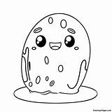 Cute Cartoon Slime Coloring Page  Pagescom sketch template