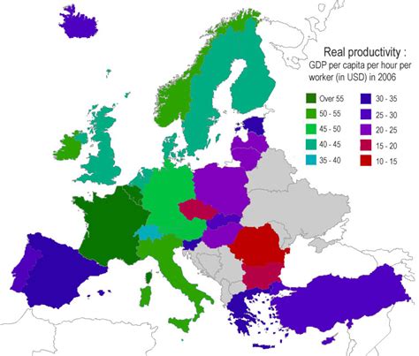 Socio-economic maps of Europe - Europe Guide - Eupedia