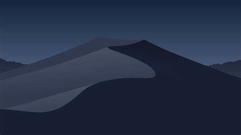 Download 4k Minimalist Dark Dunes Wallpaper | Wallpapers.com