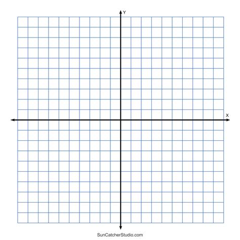 Grid Paper (Printable 4 Quadrant Coordinate Graph Paper Templates) – DIY Projects, Patterns ...