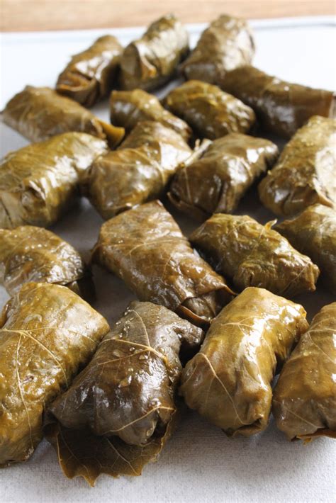 Lebanese stuffed grape leaves with lamb | Recipe | Stuffed grape leaves, Grape leaves recipe ...