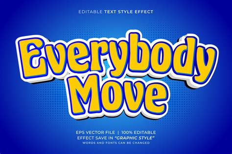 Everybody editable text effect 17412825 Vector Art at Vecteezy