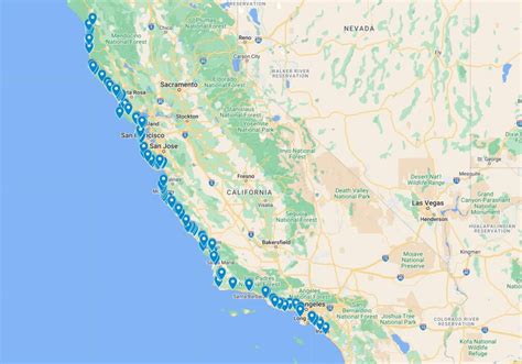 Map Of Pacific Coast Highway Ca | Hot Sex Picture