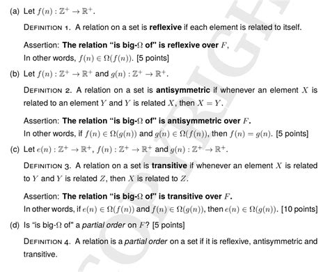 Solved For each assertion in (a)-(c), prove the assertion | Chegg.com