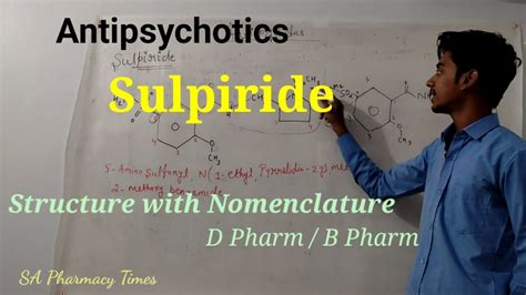 Sulpiride Structure with Nomenclature / Antipsychotics / Medicinal ...