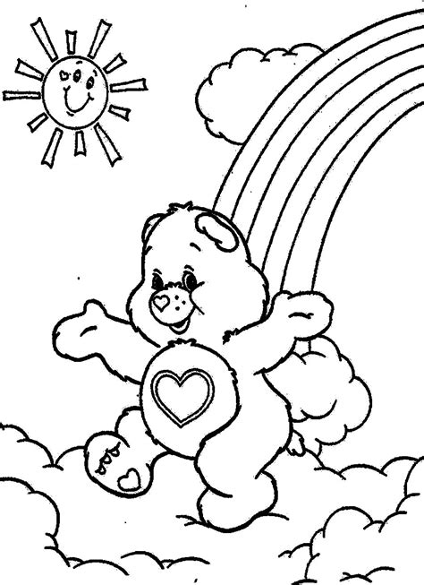 Cartoon Coloring For Kids: Care Bears Coloring Pages