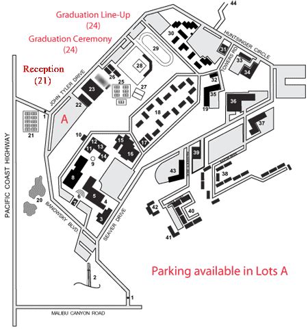 Malibu Graduation Campus Map | Pepperdine School of Public Policy