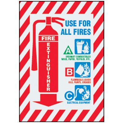 Use On All Fires - Fire Extinguisher Label | Emedco