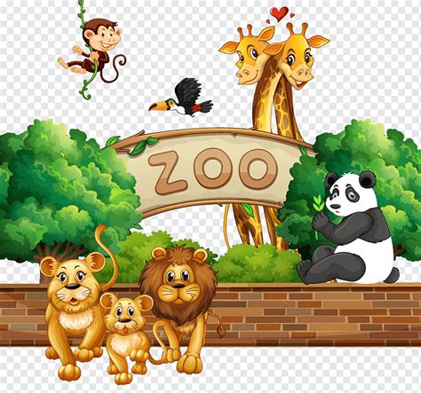 Zoo Animals Clipart Border