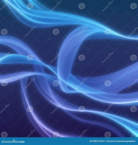 Abstract Illustration Vector Midnight Blue Gradient Wave Background Concept, Stock Illustration ...