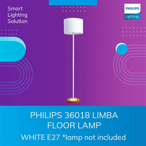Jual PHILIPS 36018 LIMBA FLOOR LAMP WHITE E27 *lamp not included | Shopee Indonesia