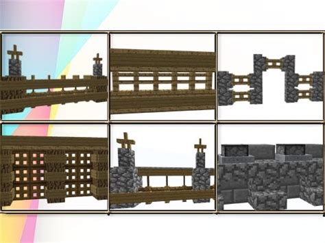 35 Minecraft Fence / Wall Design Ideas & Tricks! - YouTube