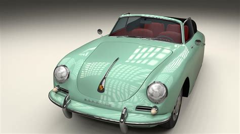 Porsche 356 Convertible - 3D Model by dragosburian