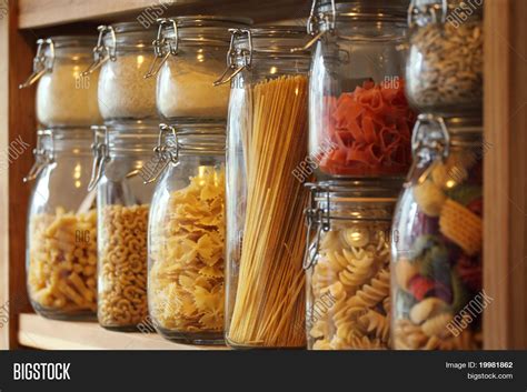 Dried Pasta Jars On Image & Photo (Free Trial) | Bigstock