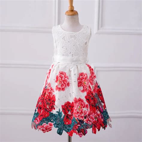 Aliexpress.com : Buy Fashion printing pattern flower 8 year old girl dresses Princess Dress for ...