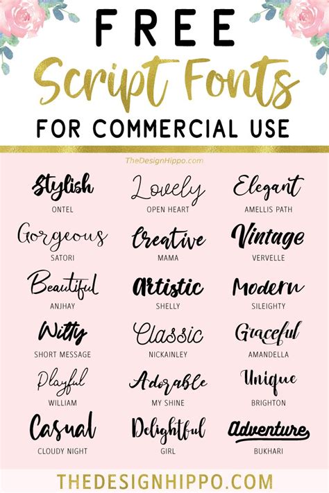 18 Free Script Fonts For Commercial Use | Hot Sex Picture