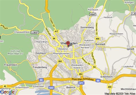 Wiesbaden Map - Germany