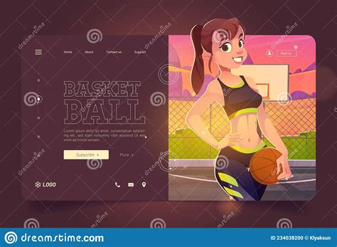 Basketball Banner Vector Illustration | CartoonDealer.com #9420522