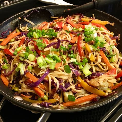 Rainbow Pasta with Spicy Peanut Sauce – The Sisters Kitchen