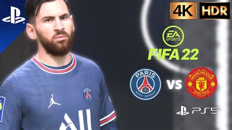 FIFA 22 Gameplay PS5 4k No Commentary (PSG Vs ManUtd) Ultra Resolution ...