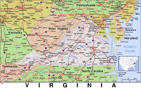 VA · Virginia · Public Domain maps by PAT, the free, open source ...