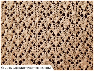 Lace Chart #16 🧶 Lace Knitting Stitches