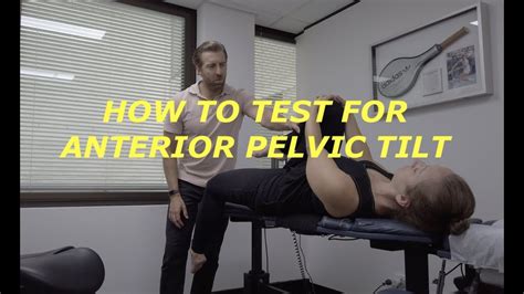 How to test for anterior pelvic tilt - YouTube