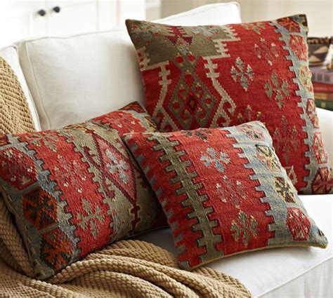 Eve Kilim Pillow Covers | Pottery Barn | Rustic pillows, Decorative pillows, Pillows