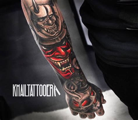 Photo - Samurai mask tattoo by Khail Tattooer | Photo 20331 | Samurai ...