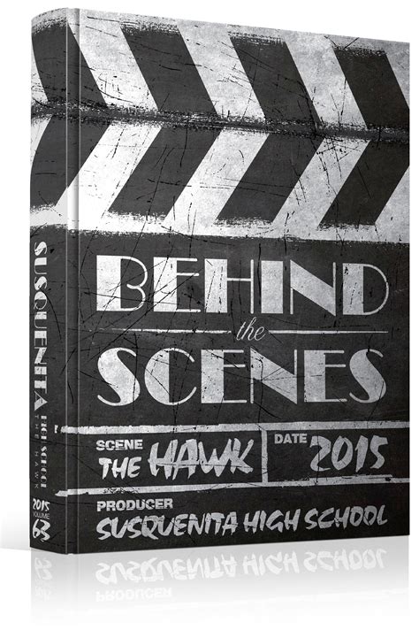 Yearbook Cover - Unused - "Behind The Scenes" Theme - Movie, Hollywood, Slate, Theater, Theatre ...