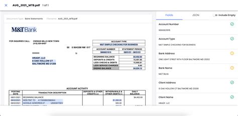 Bank Statement OCR API