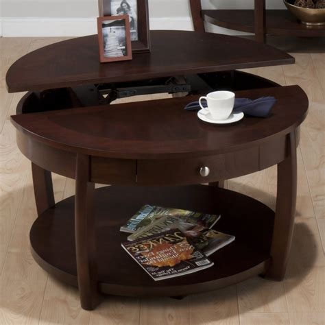 Espresso Color Coffee Table • Display Cabinet