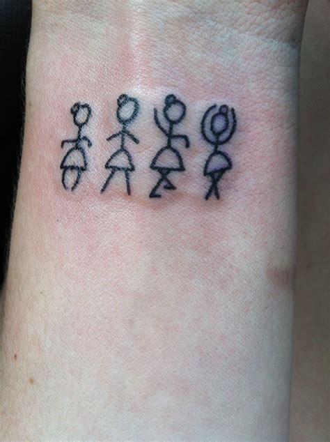 stickfiguresistertattos | Stick figure tattoo, Tattoos, Stick figures