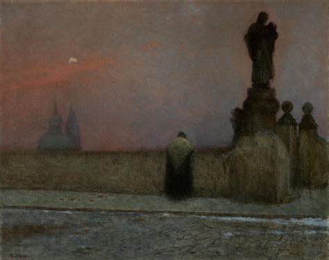 Evening in Hradcany Painting by Jakub Schikaneder - Fine Art America