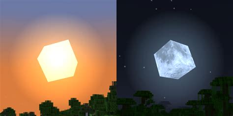 Minecraft Player Turns The Sun And Moon Into Blocks