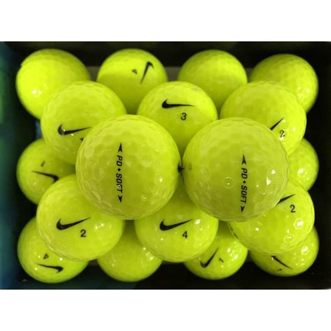 Nike Yellow PD Soft Golf Balls - Golf Balls from Premier Lake Balls UK