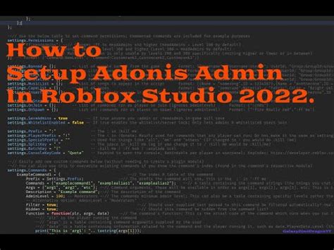 Adonis Admin Setup | Roblox Studio - YouTube